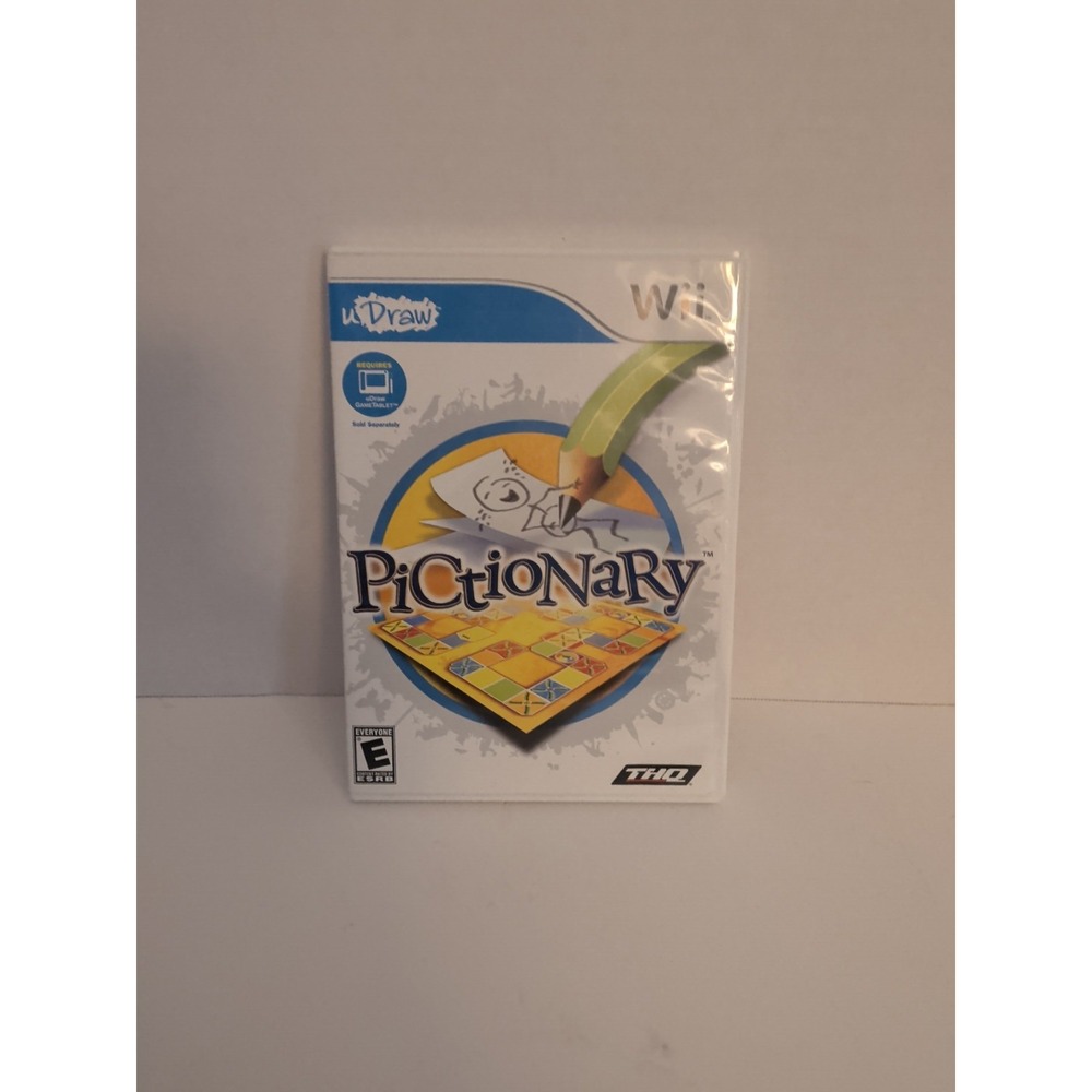 Pictionary Nintendo Wii uDraw GameTablet Required THQ Video Game RVL-P-STAE